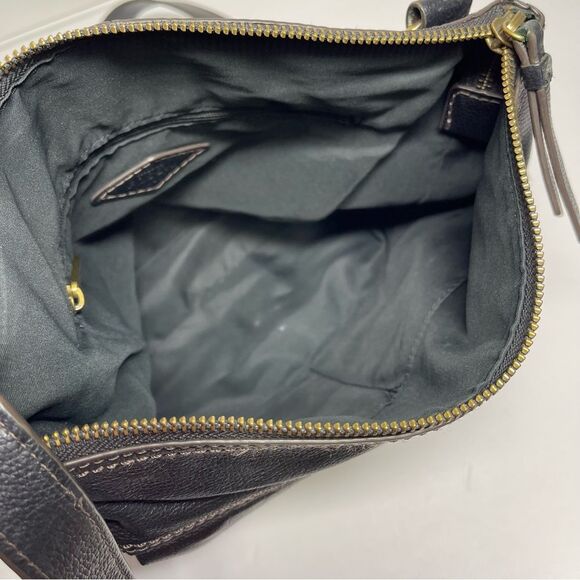 Fossil Black Leather Crossbody Bag - Picture 6 of 10